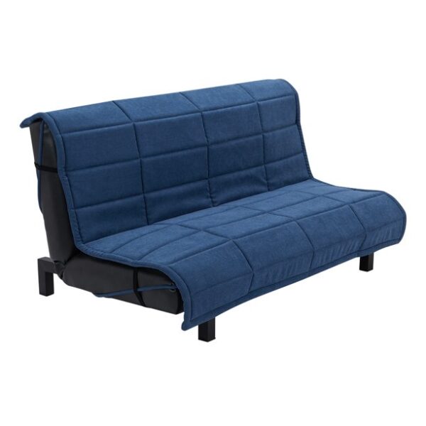 Tufted Upholstered Kids Sofa Bed Blue, Your Zone Grid Tufted Upholstered Sofa Bed Blue