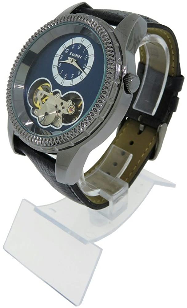 elgin automatic skeleton watch